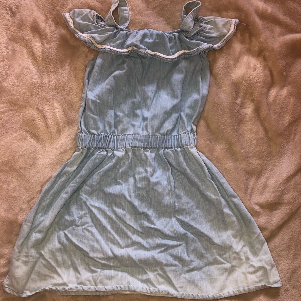 Off the Shoulder Denim Dress